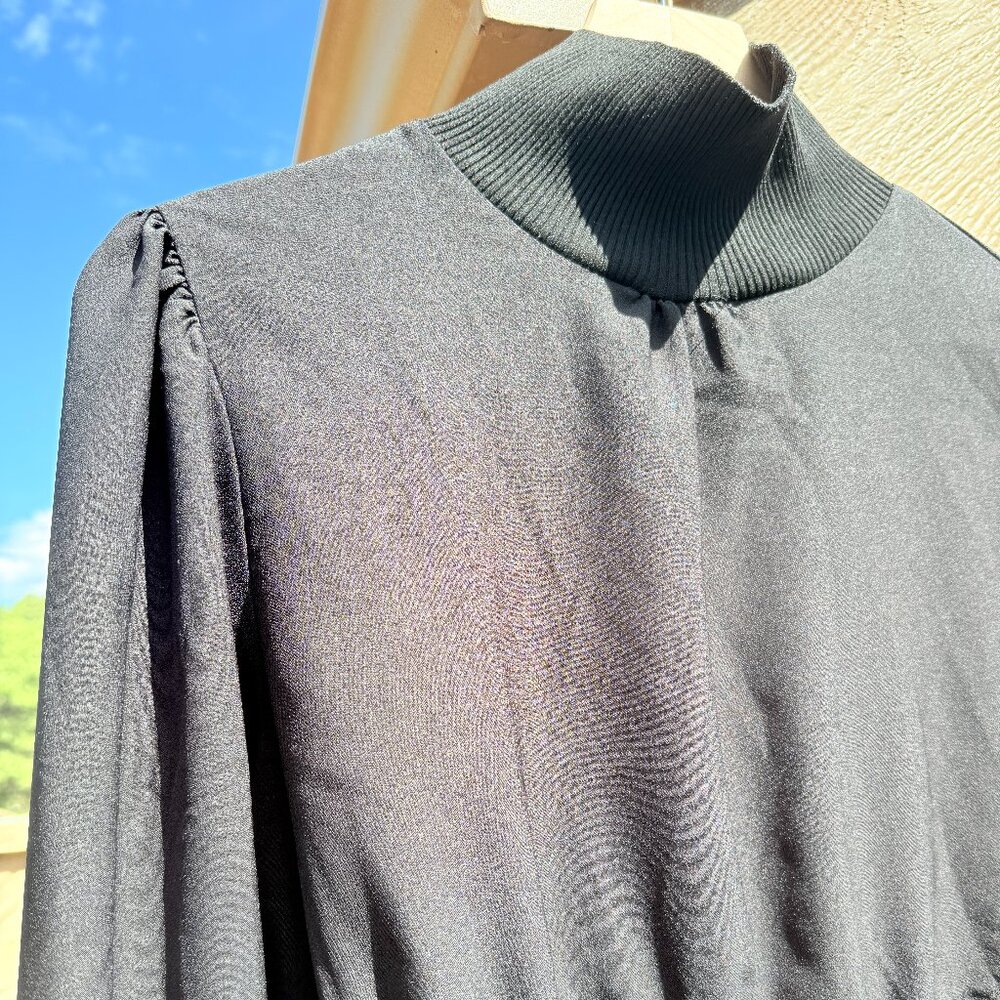 EUC French Connection Combination Black Turtleneck - Picture 5 of 10